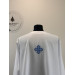 Embroidered blue podryznik - podriznik - Priest stikhar - White vestment stichar