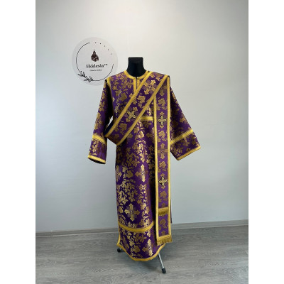 Vestment for protodeacon - Orthodox deacon's sticharion, orar, and cuffs - Robe