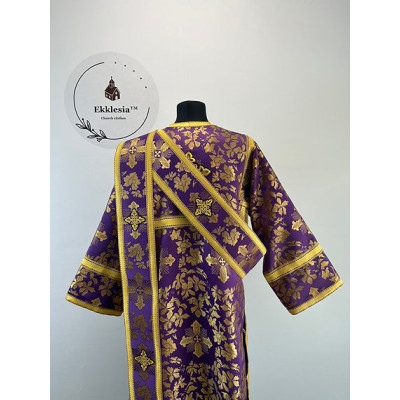 Vestment for protodeacon - Orthodox deacon's sticharion, orar, and cuffs - Robe