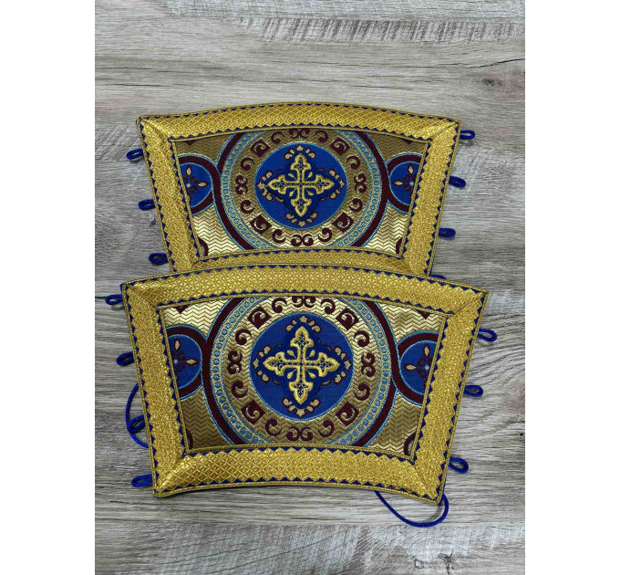 Protodeacon's vestment - Deacon's stichar, orar, cuffs on metallic brocade