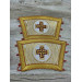 Bishop's Communion set - Bishop gold brocade church set - Omophor, stole, cuffs
