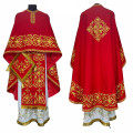 Embroidered priest vestment - Red priest vestment with gold embroidery