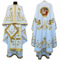 Embroidered priest vestment for Christmas - Priest vestment with Nativity icon