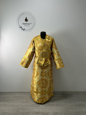 Stichar and orar for subdeacon - Liturgical gold vestmet sticharion - Atrar boy