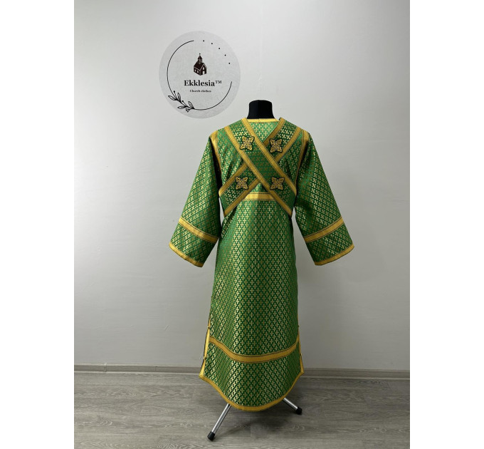 Orthodox sticharion for subdeacon - Liturgical green stichar - Altar boy robe