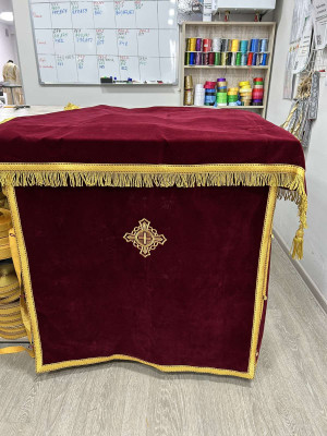 Velvet altar cover - Covers for the altar table - Proskomydia table cover