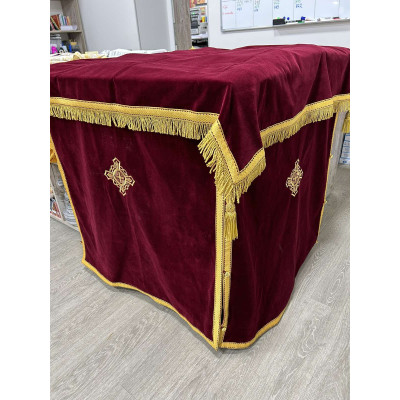 Velvet altar cover - Covers for the altar table - Proskomydia table cover