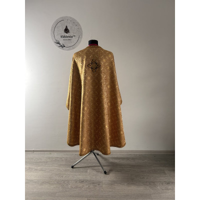 Liturgical vestment - Priest vestment on gold brocade - Church garment - Phelon