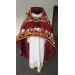 Slavic-style priest vestment on velvet - Orthodox style embroidered vestment set