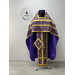 Slavic-style priest vestment for Lent - Orthodox vestment - Phelon on brocade