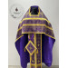 Slavic-style priest vestment for Lent - Orthodox vestment - Phelon on brocade