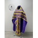 Slavic-style priest vestment for Lent - Orthodox vestment - Phelon on brocade