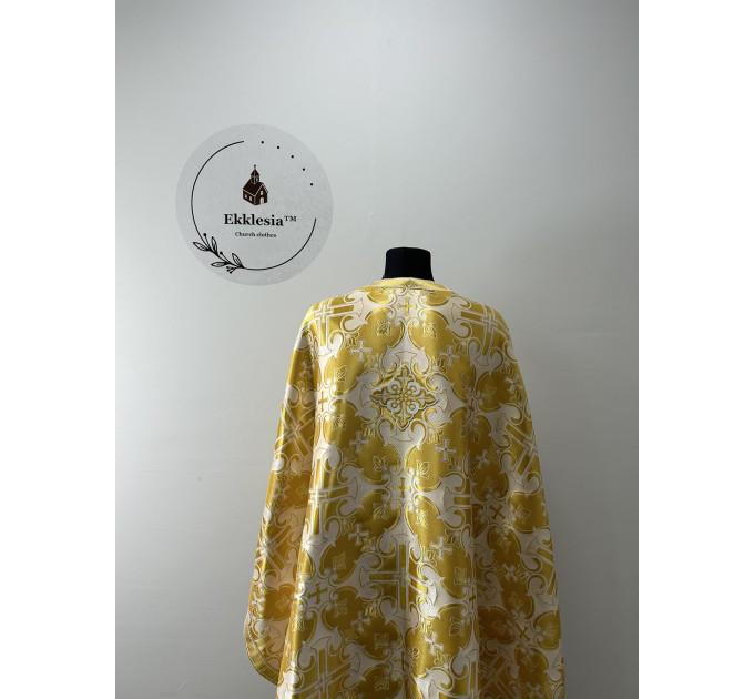 Blue Greek style vestments set in metallic brocade - Orthodox vestments - Priest