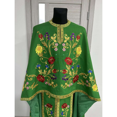 Embroidered Greek style vestment - Priest robe - Orthodox priest robe