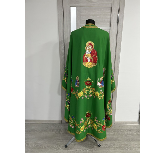 Embroidered Greek style vestment - Priest robe - Orthodox priest robe