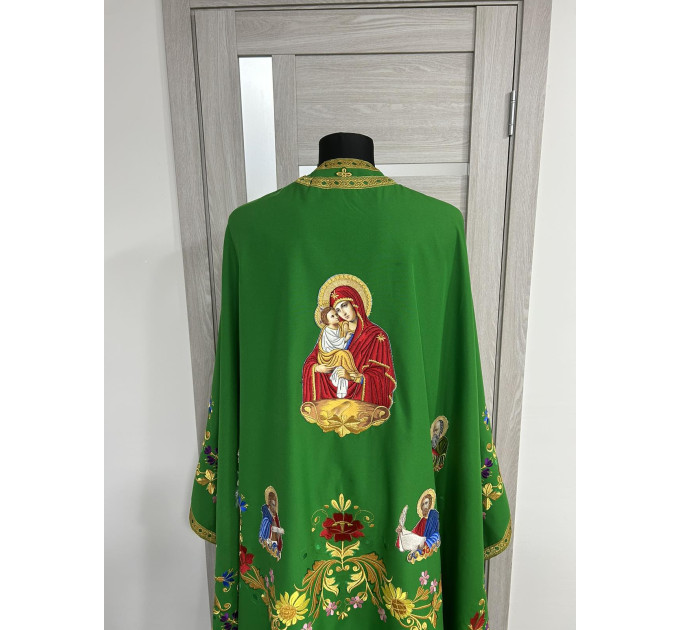 Embroidered Greek style vestment - Priest robe - Orthodox priest robe