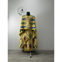Greek style priest vestment on angel's brocade - Orthodox vestment set - Phelon