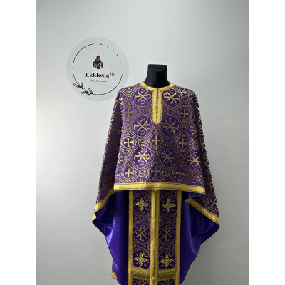 Vestment set for Lent - Liturgical priest's vestment set - Orthodox vestment set