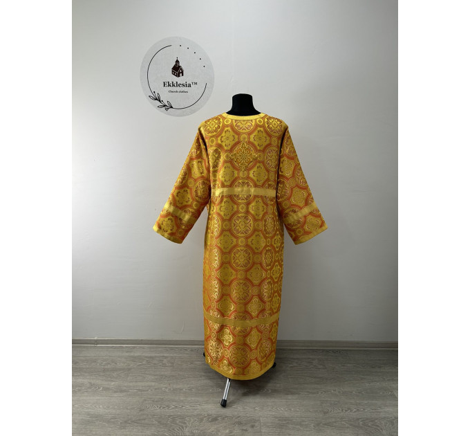 Violet Orthodox sticharion - Church stikhar - Altar Server Reader Robe in white