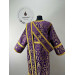 Burgundy deacon's liturgical Orthodox Vestment -Sticharion and orar