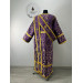Burgundy deacon's liturgical Orthodox Vestment -Sticharion and orar