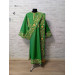 Green embroidered Deacon's vestments set - Deacon's alb - Orthodox Vestment