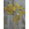 Set of 16 embroidered crosses for priest vestment - Patch crosses applique