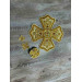 Set of 16 embroidered crosses for priest vestment - Patch crosses applique