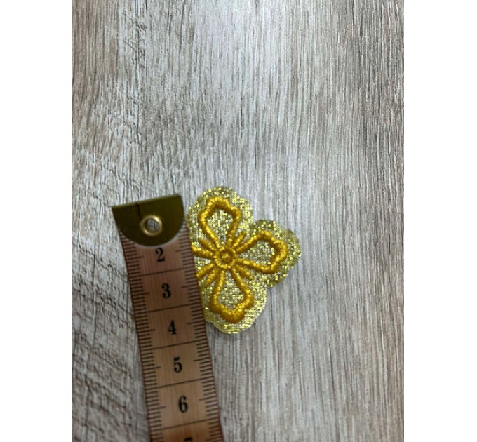 Set of 16 embroidered crosses for priest vestment - Patch crosses applique