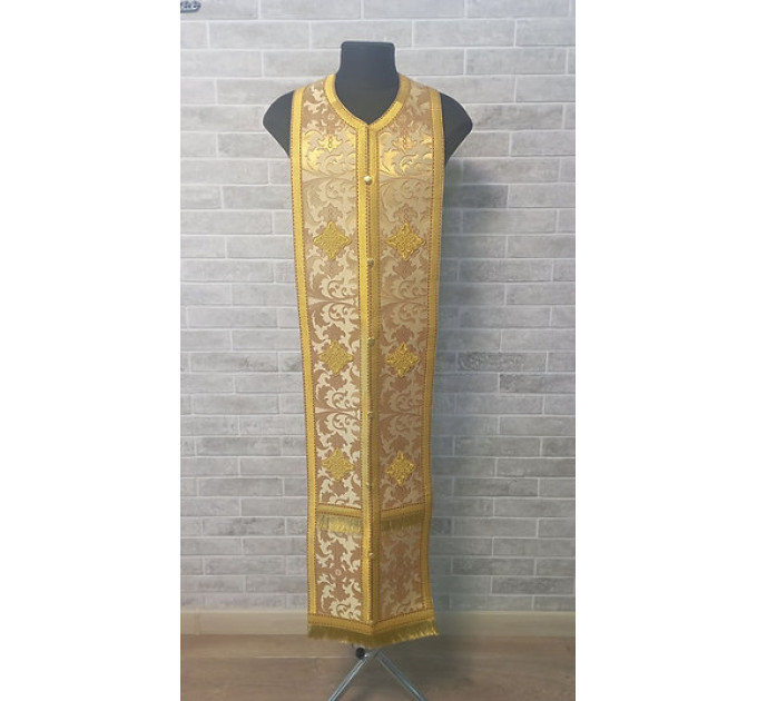 Stole and cuffs in brocade