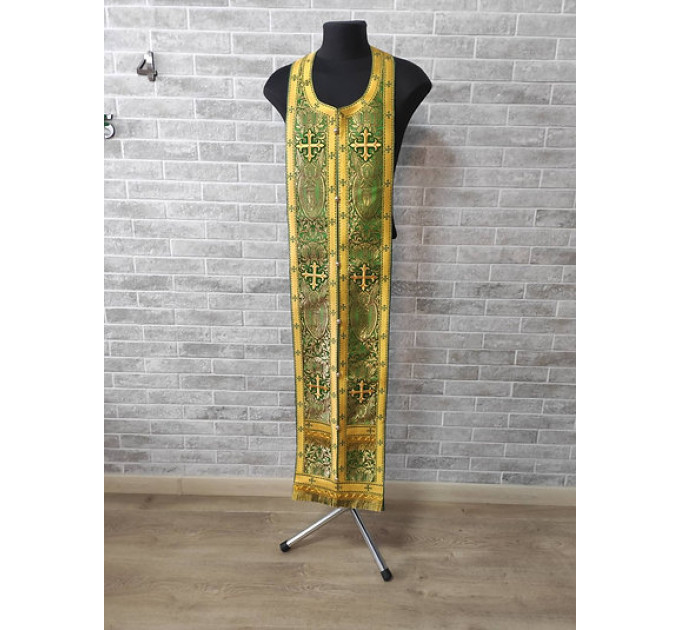 Stole cuffs in brocade - Priest's communion set - Orthodox church clothes