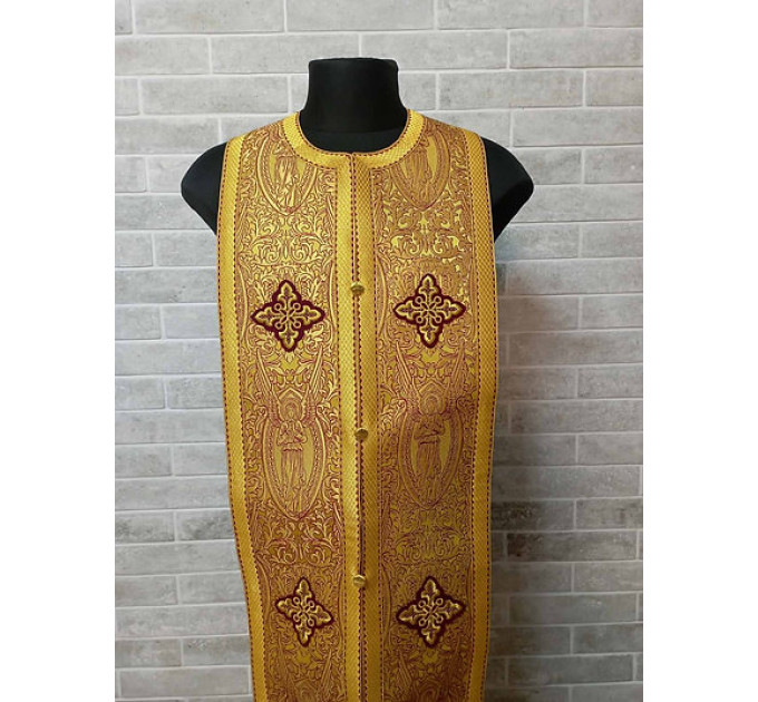 Stole cuffs in brocade - Priest's communion set - Orthodox church clothes
