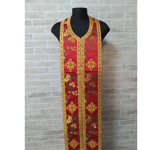 Brocade stole and cuffs 