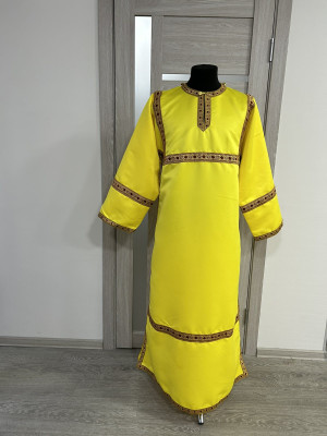 Altar Server Reader Robe in gabardine - Stikharion - Embroidered cross on top