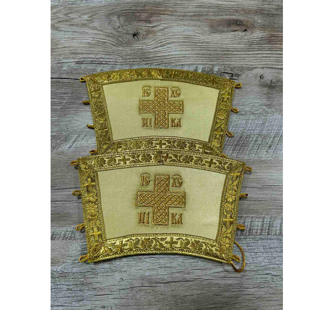 Embroidered silk deacon's vestment - Orthodox deacon's stichar and orar