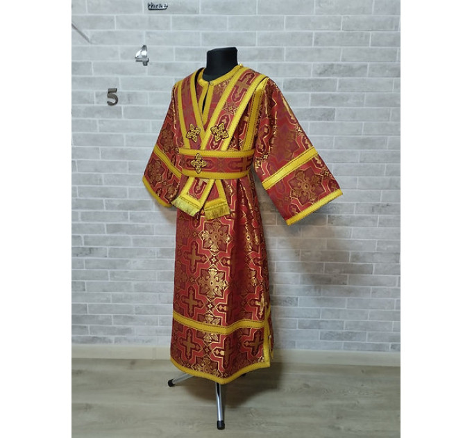 Stichar for subdeacon - Vestment in greek brocade - Orthodox liturgical clothes