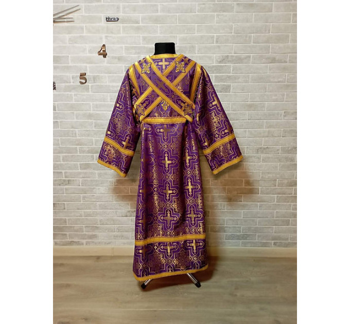 Stichar for subdeacon - Vestment in greek brocade - Orthodox liturgical clothes