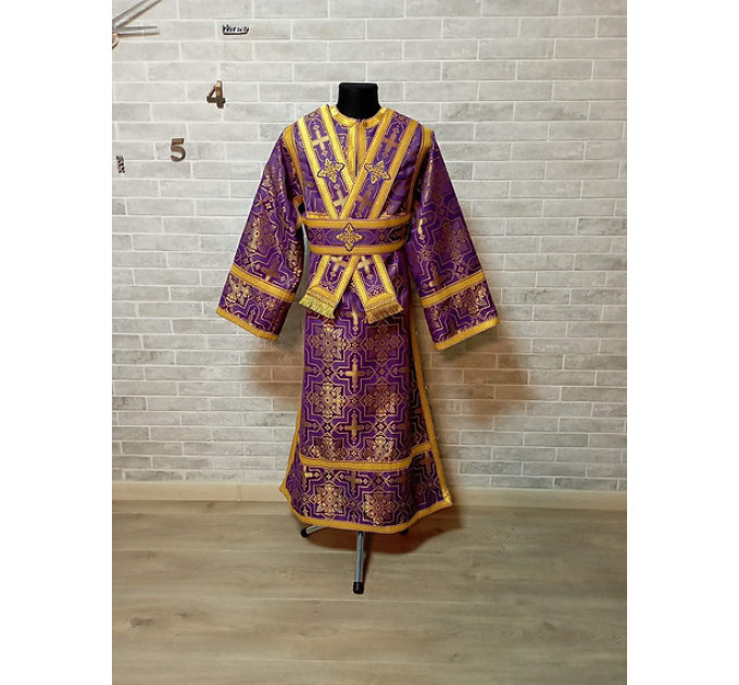 Stichar for subdeacon - Vestment in greek brocade - Orthodox liturgical clothes