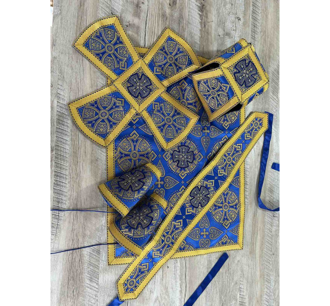 Bluer Bishop's Vestments - Vestment set for Bishop - Archbishop liturgical cloth