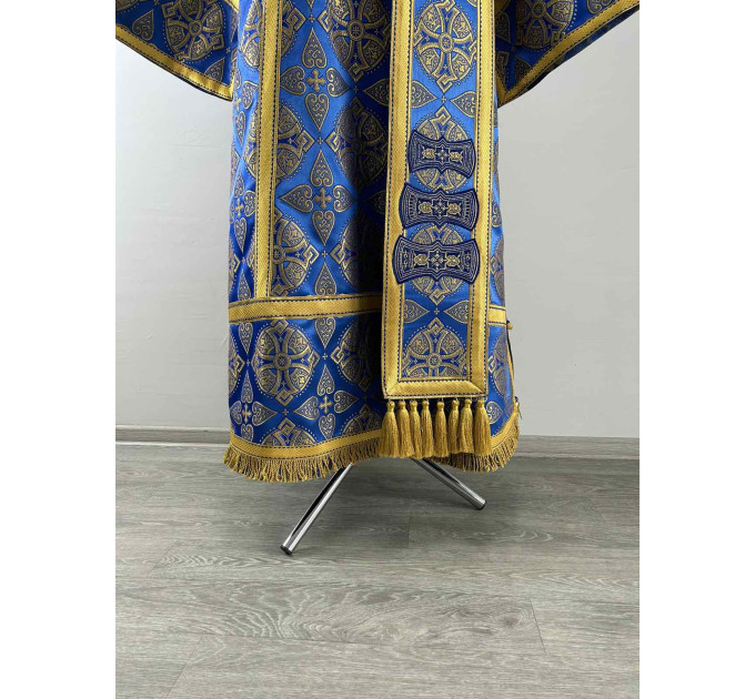 Bluer Bishop's Vestments - Vestment set for Bishop - Archbishop liturgical cloth