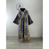Bluer Bishop's Vestments - Vestment set for Bishop - Archbishop liturgical cloth