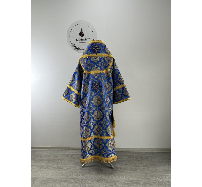 Bluer Bishop's Vestments - Vestment set for Bishop - Archbishop liturgical cloth