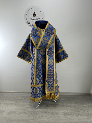 Bluer Bishop's Vestments - Vestment set for Bishop - Archbishop liturgical cloth