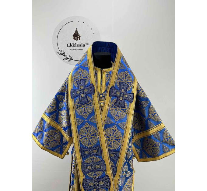Bluer Bishop's Vestments - Vestment set for Bishop - Archbishop liturgical cloth