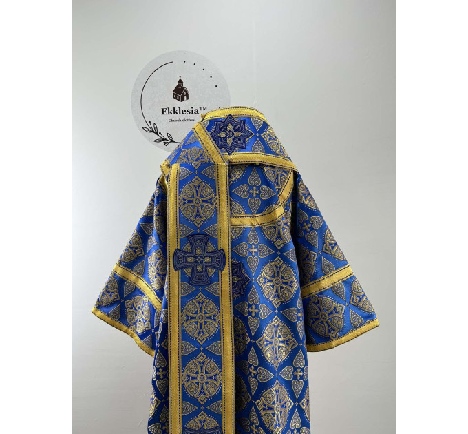Bluer Bishop's Vestments - Vestment set for Bishop - Archbishop liturgical cloth