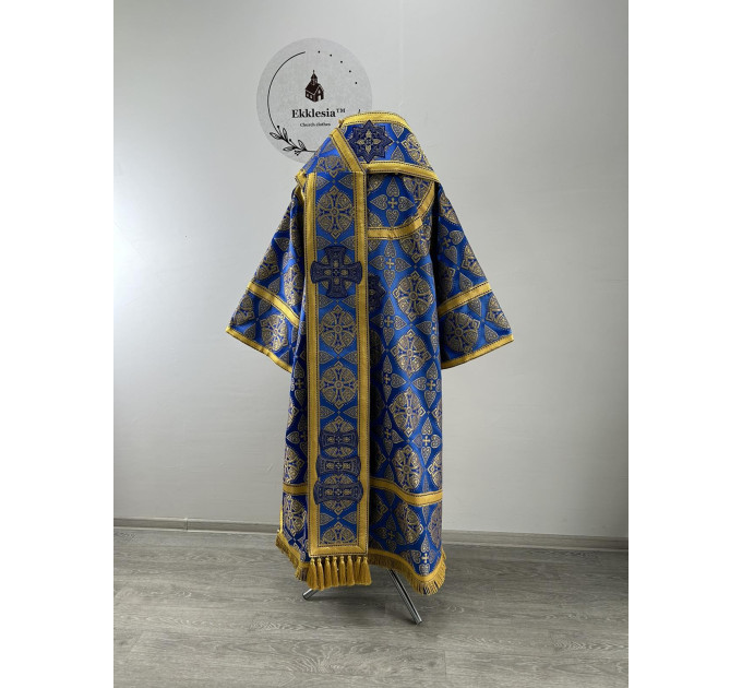 Bluer Bishop's Vestments - Vestment set for Bishop - Archbishop liturgical cloth