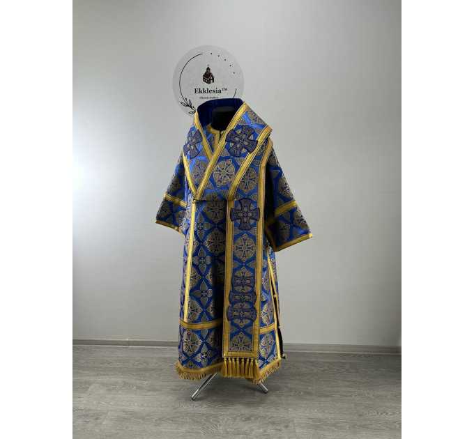 Bluer Bishop's Vestments - Vestment set for Bishop - Archbishop liturgical cloth