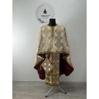Priest vestment in Greek style - Liturgical priest clothes - Phelon in brocade
