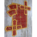 Red liturgical vestment - Priest vestment on brocade - Church garment