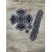 Set of 16 embroidered crosses for priest vestment - Patch crosses applique